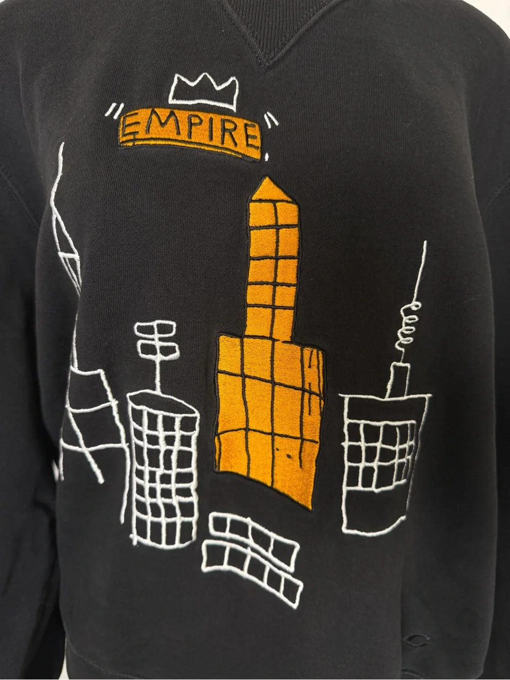Coach x Jean-Michel Basquiat Empire NYC sweatshirt Size XL Black Pullover unisex
